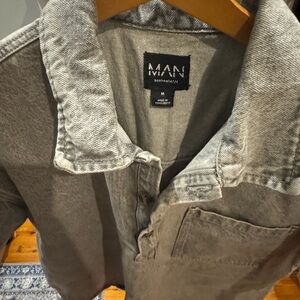 Boohoo Man Denim Boxy Fit Shirt